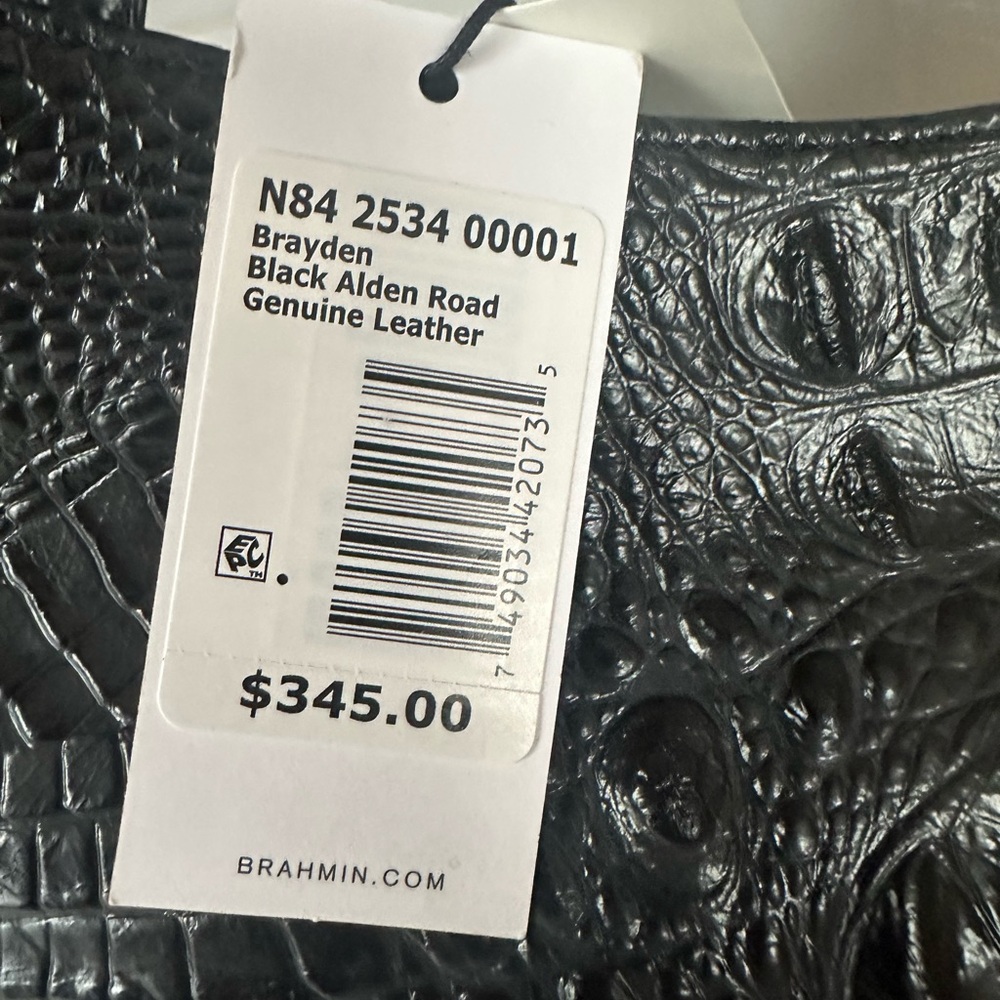 Brahmin Brayden black Alden road collection - Picture 3 of 8